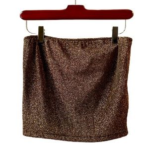 Shimmery Copper Tube Top